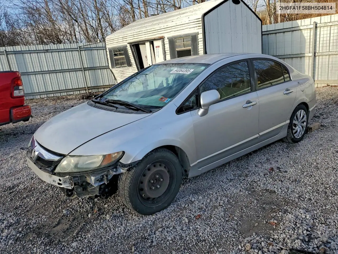 2HGFA1F58BH504814 2011 Honda Civic Lx