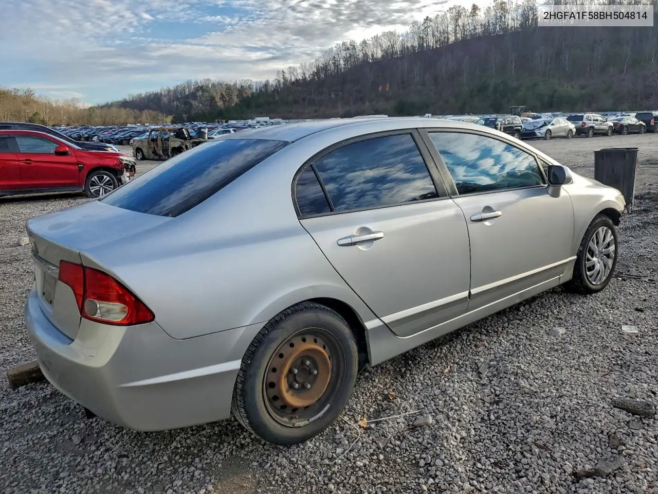 2HGFA1F58BH504814 2011 Honda Civic Lx