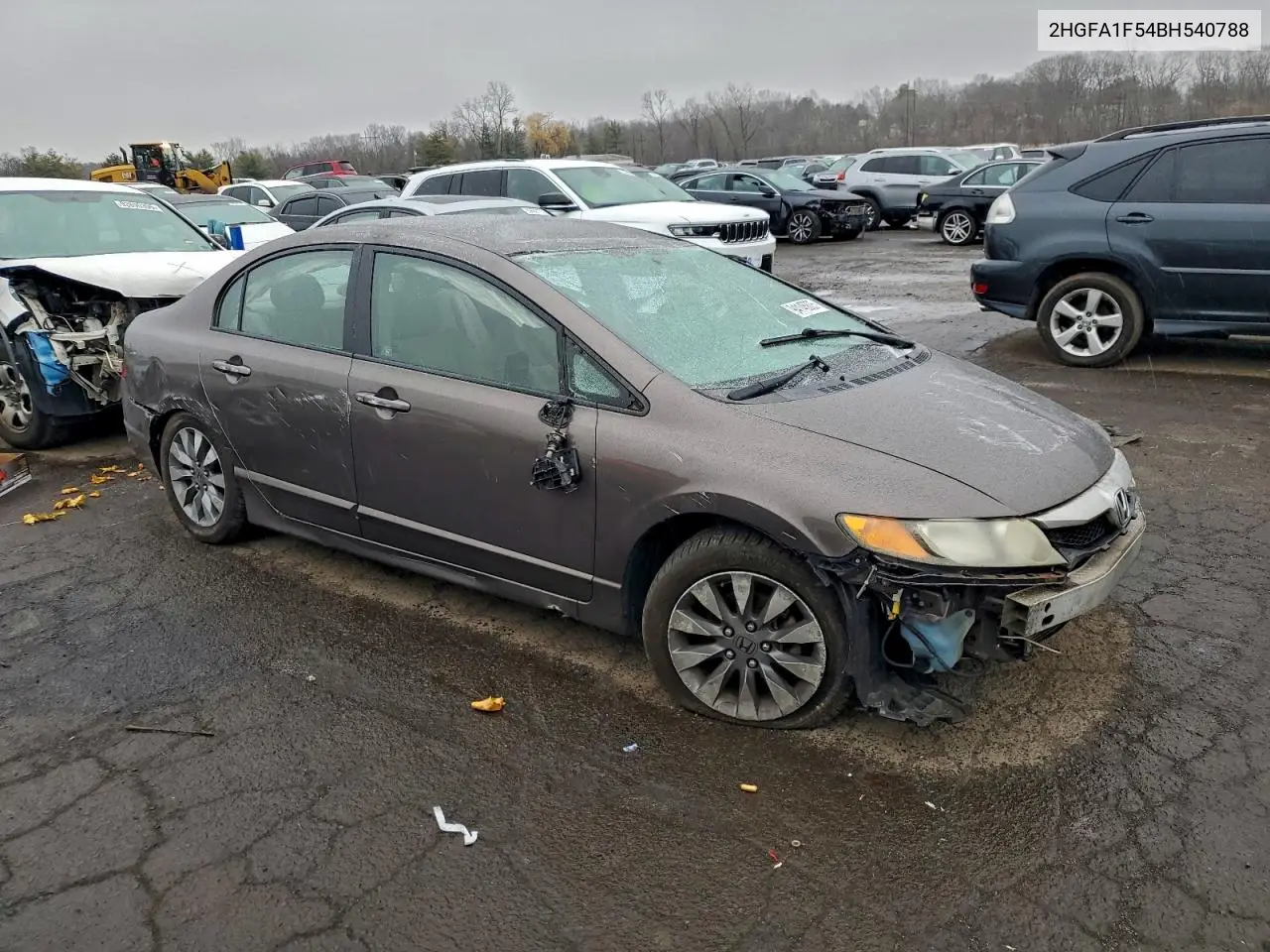 2HGFA1F54BH540788 2011 Honda Civic Lx