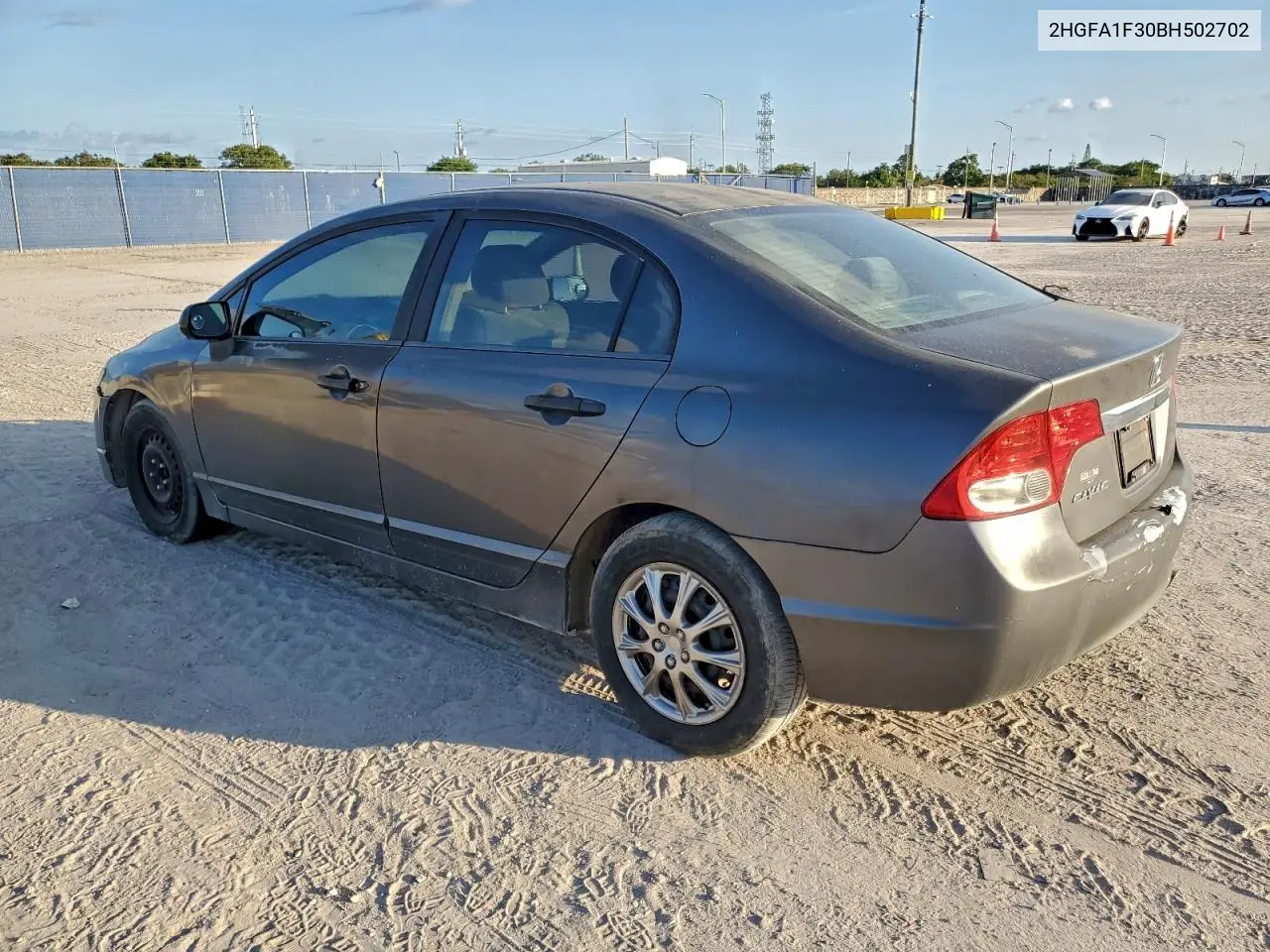 2HGFA1F30BH502702 2011 Honda Civic Vp