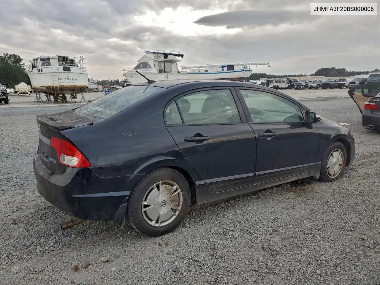 JHMFA3F20BS000006 2011 Honda Civic Hybrid