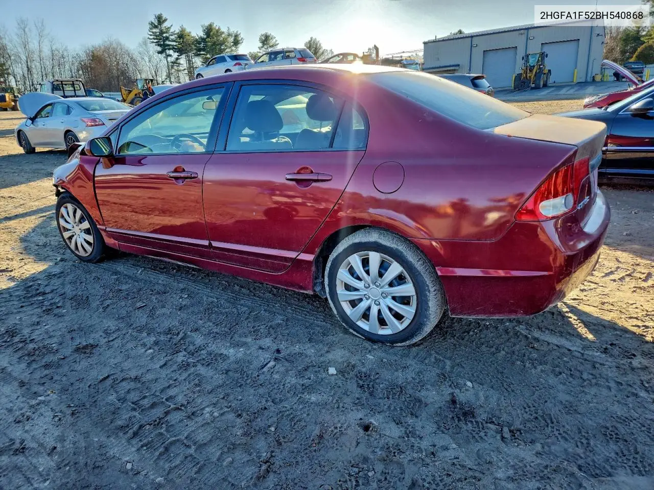 2HGFA1F52BH540868 2011 Honda Civic Lx