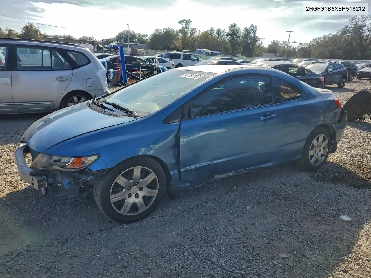 2HGFG1B6XBH518212 2011 Honda Civic Lx