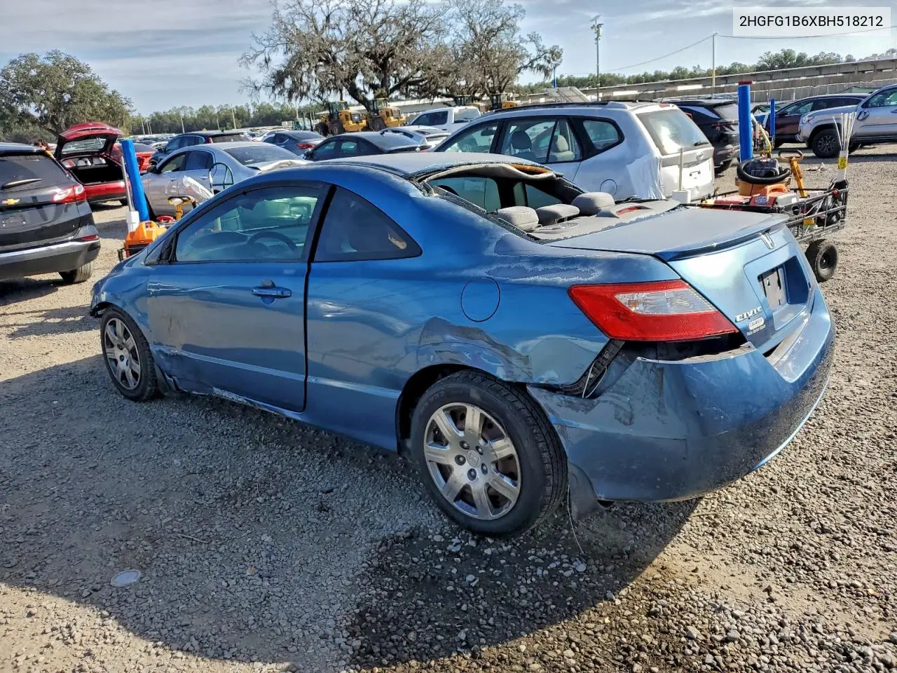 2HGFG1B6XBH518212 2011 Honda Civic Lx