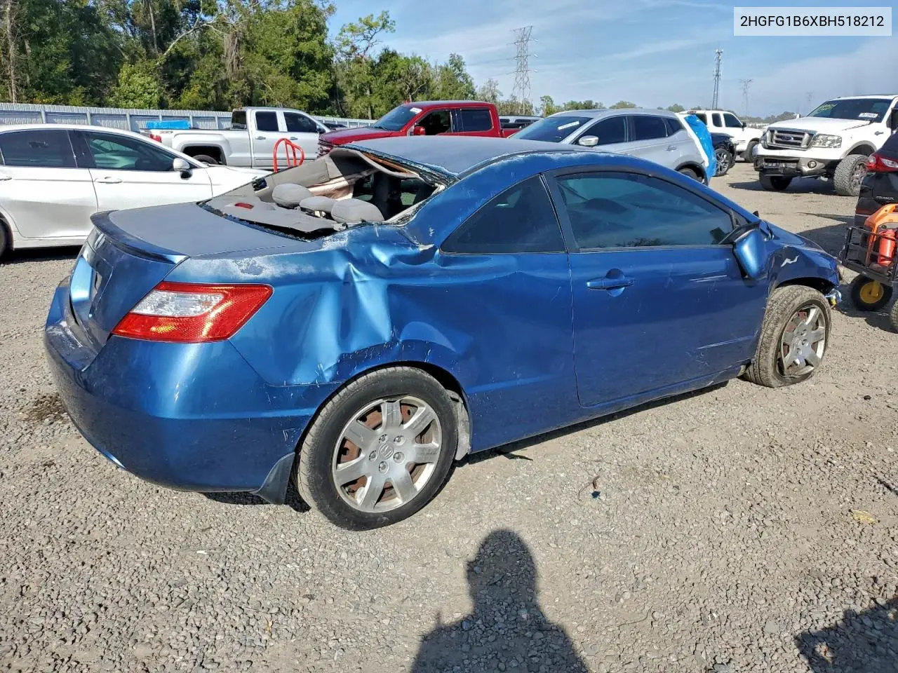 2HGFG1B6XBH518212 2011 Honda Civic Lx