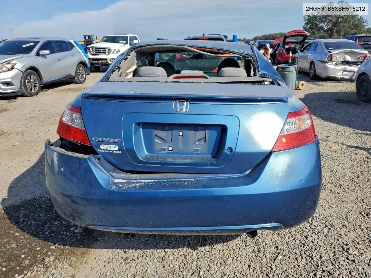 2HGFG1B6XBH518212 2011 Honda Civic Lx