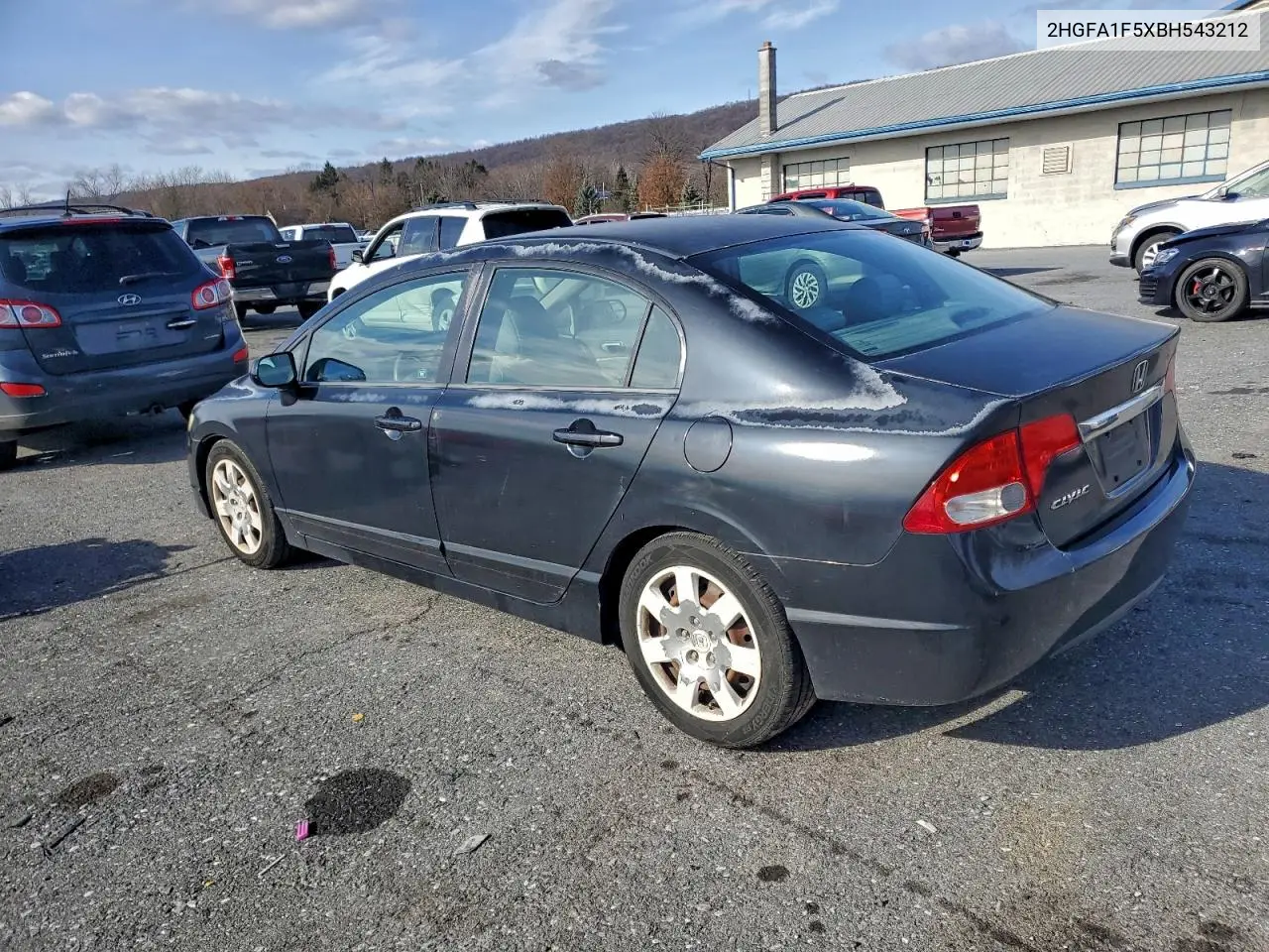 2HGFA1F5XBH543212 2011 Honda Civic Lx