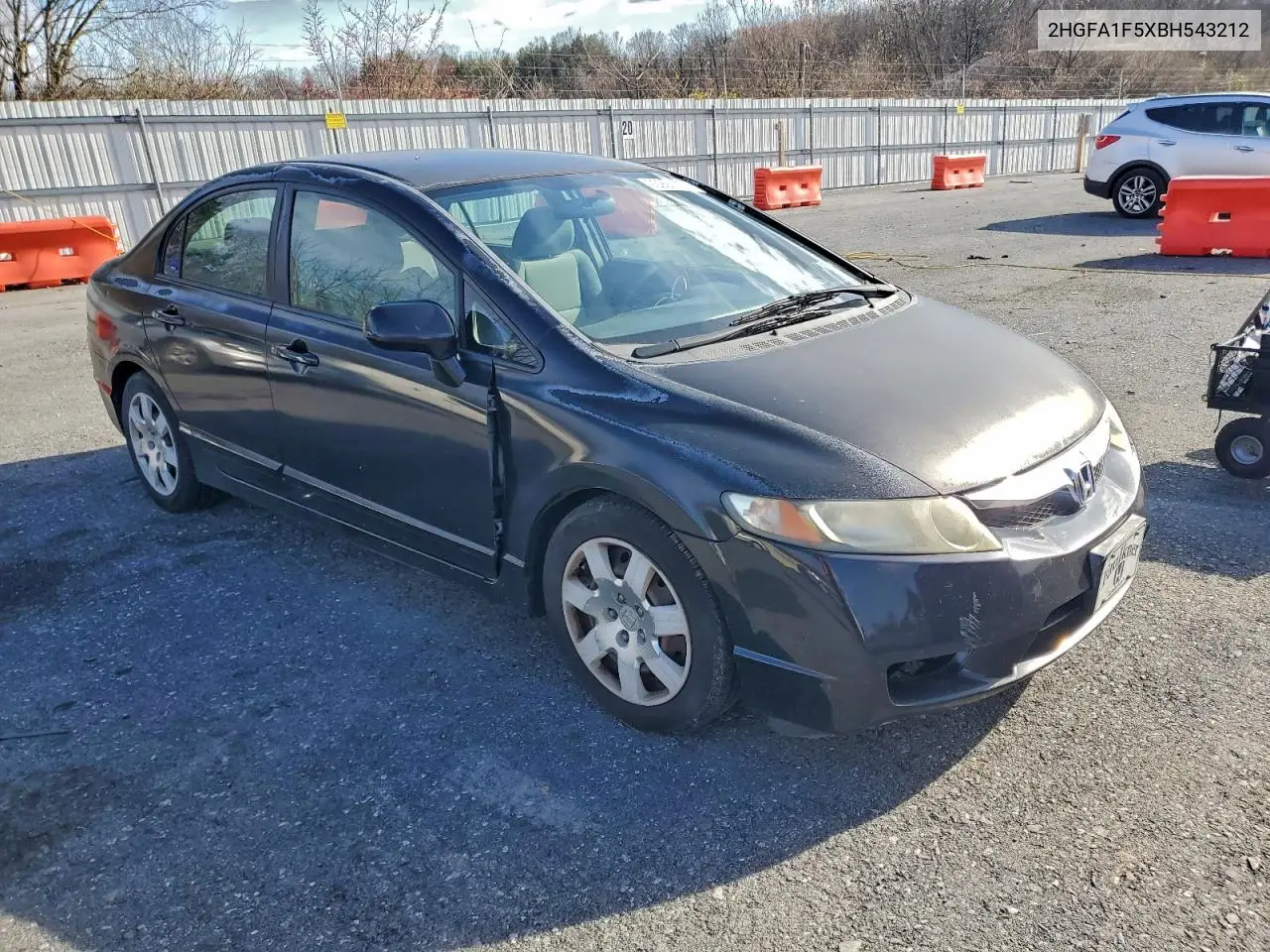 2HGFA1F5XBH543212 2011 Honda Civic Lx