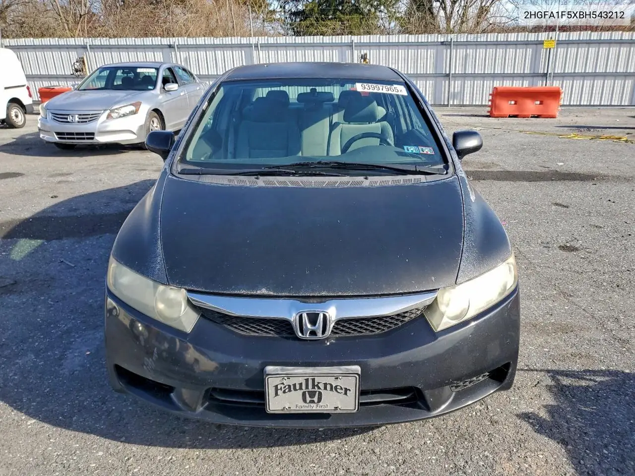 2HGFA1F5XBH543212 2011 Honda Civic Lx