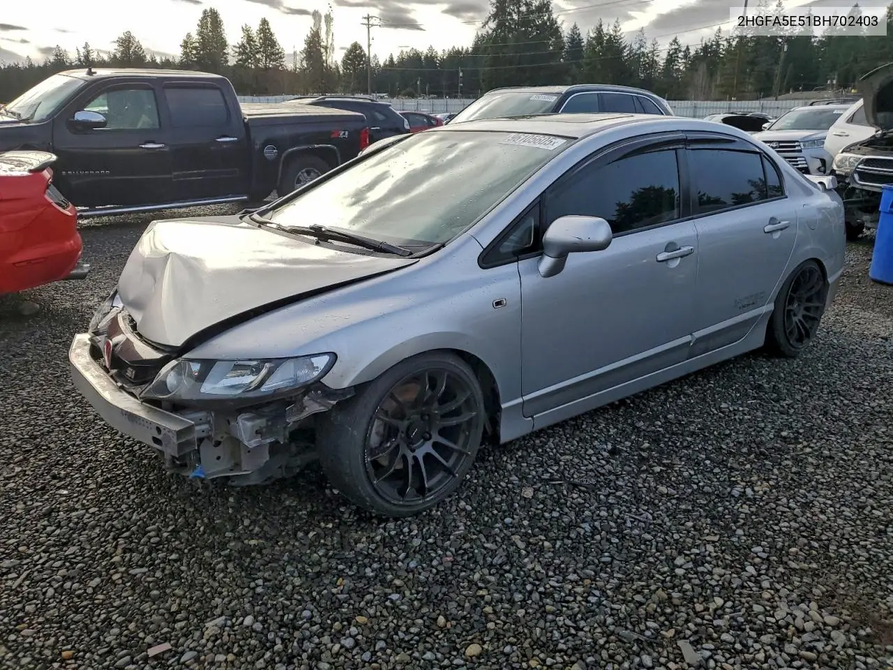 2HGFA5E51BH702403 2011 Honda Civic Si