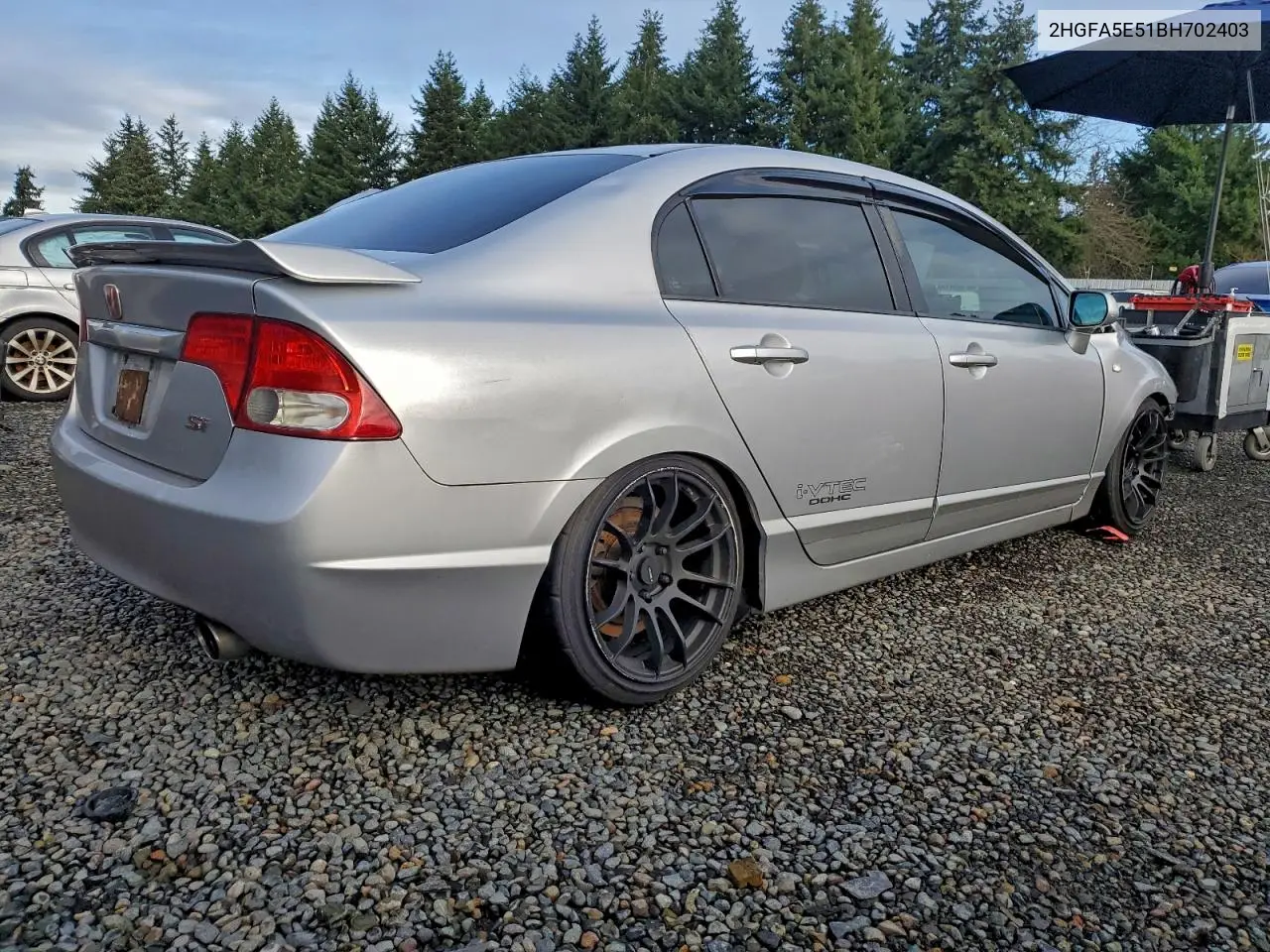 2HGFA5E51BH702403 2011 Honda Civic Si