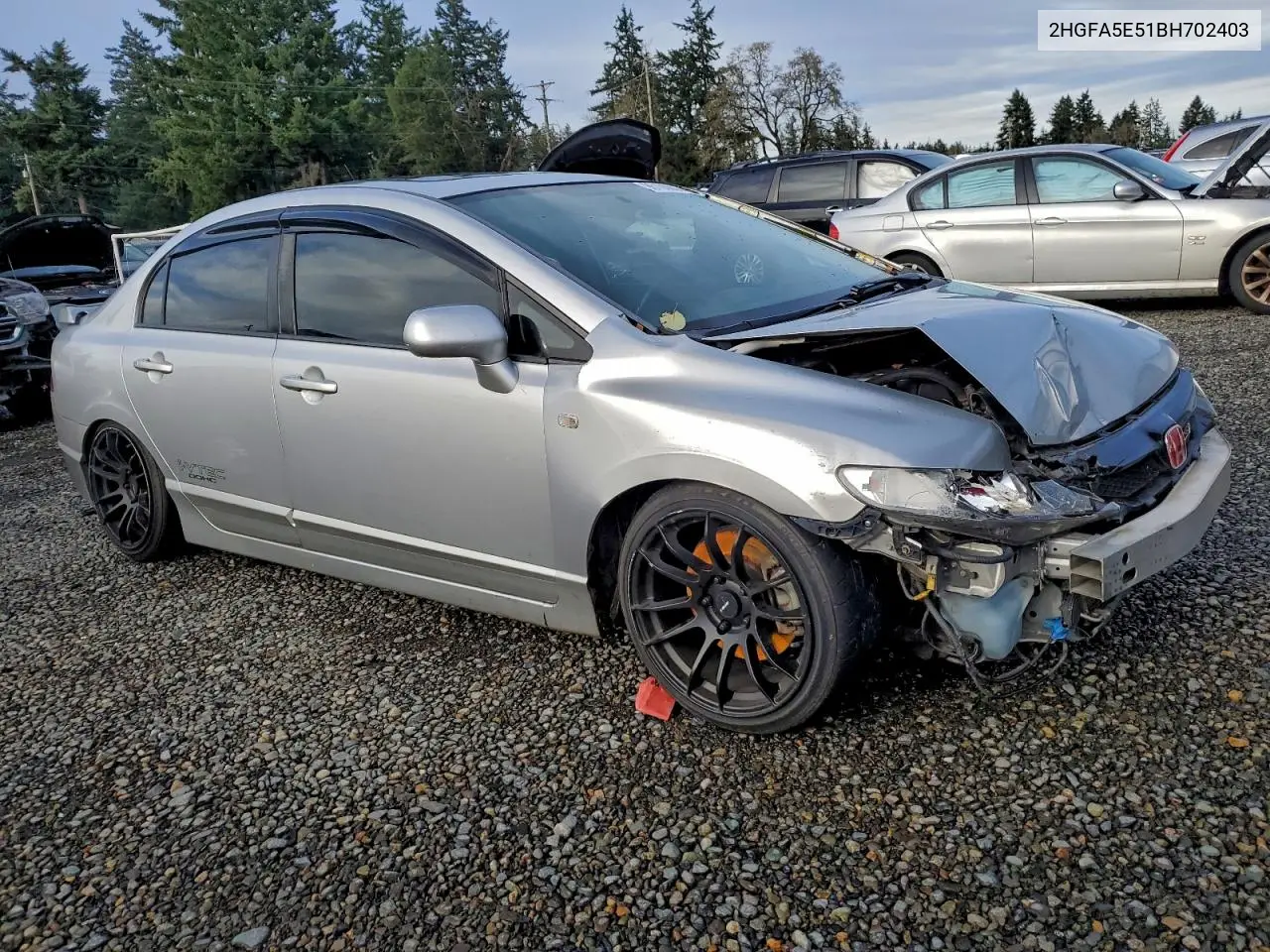2HGFA5E51BH702403 2011 Honda Civic Si
