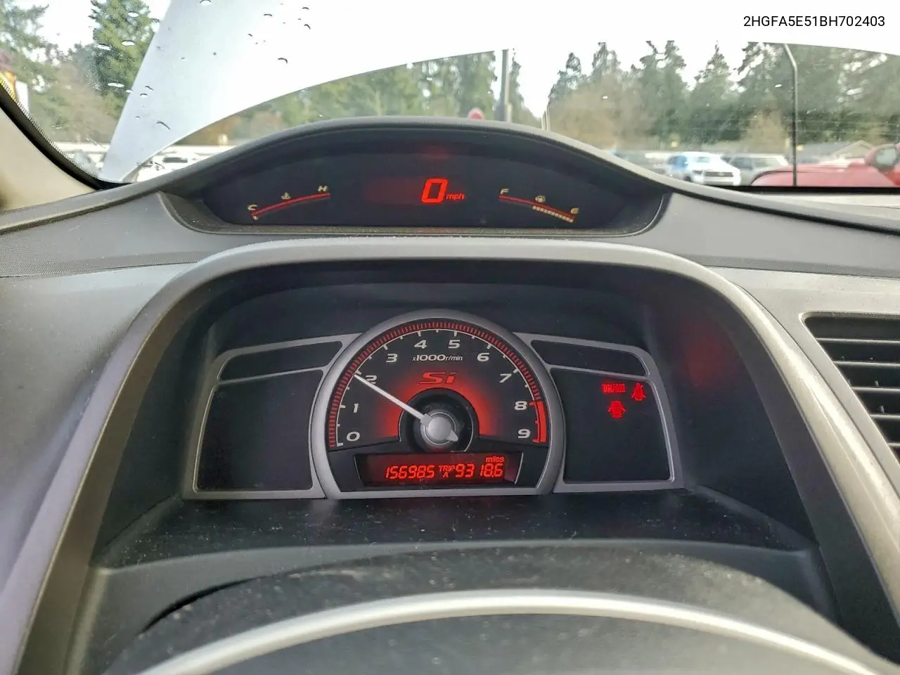 2HGFA5E51BH702403 2011 Honda Civic Si