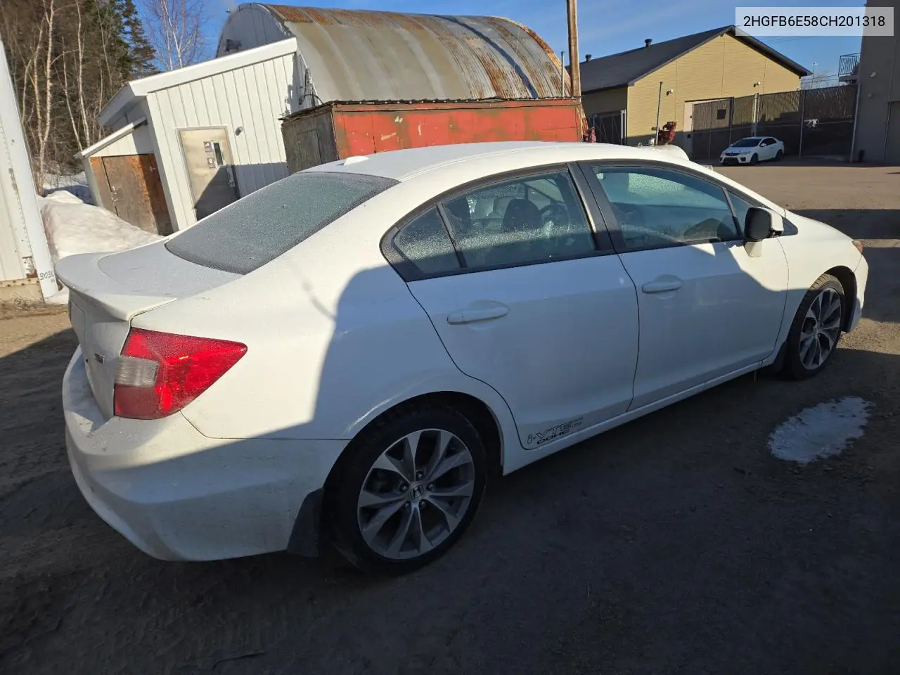 2HGFB6E58CH201318 2012 Honda Civic Si