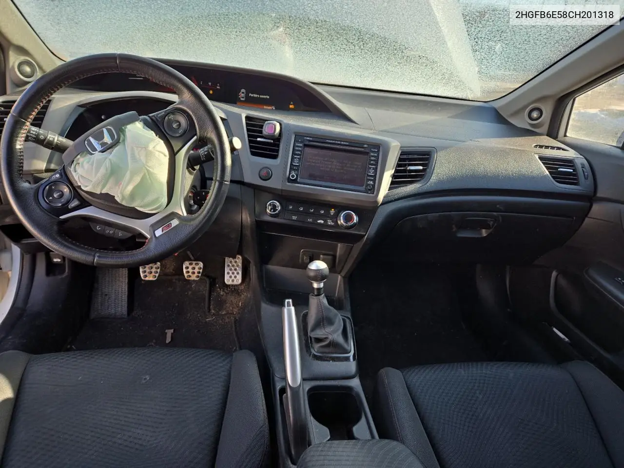 2HGFB6E58CH201318 2012 Honda Civic Si