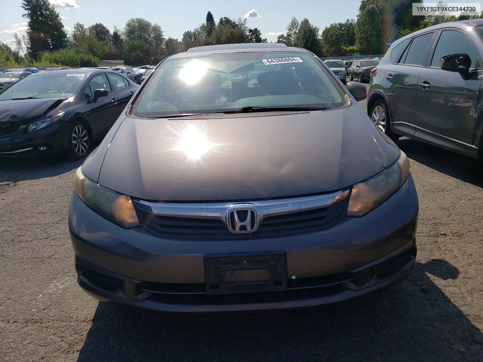 19XFB2F9XCE344730 2012 Honda Civic Exl