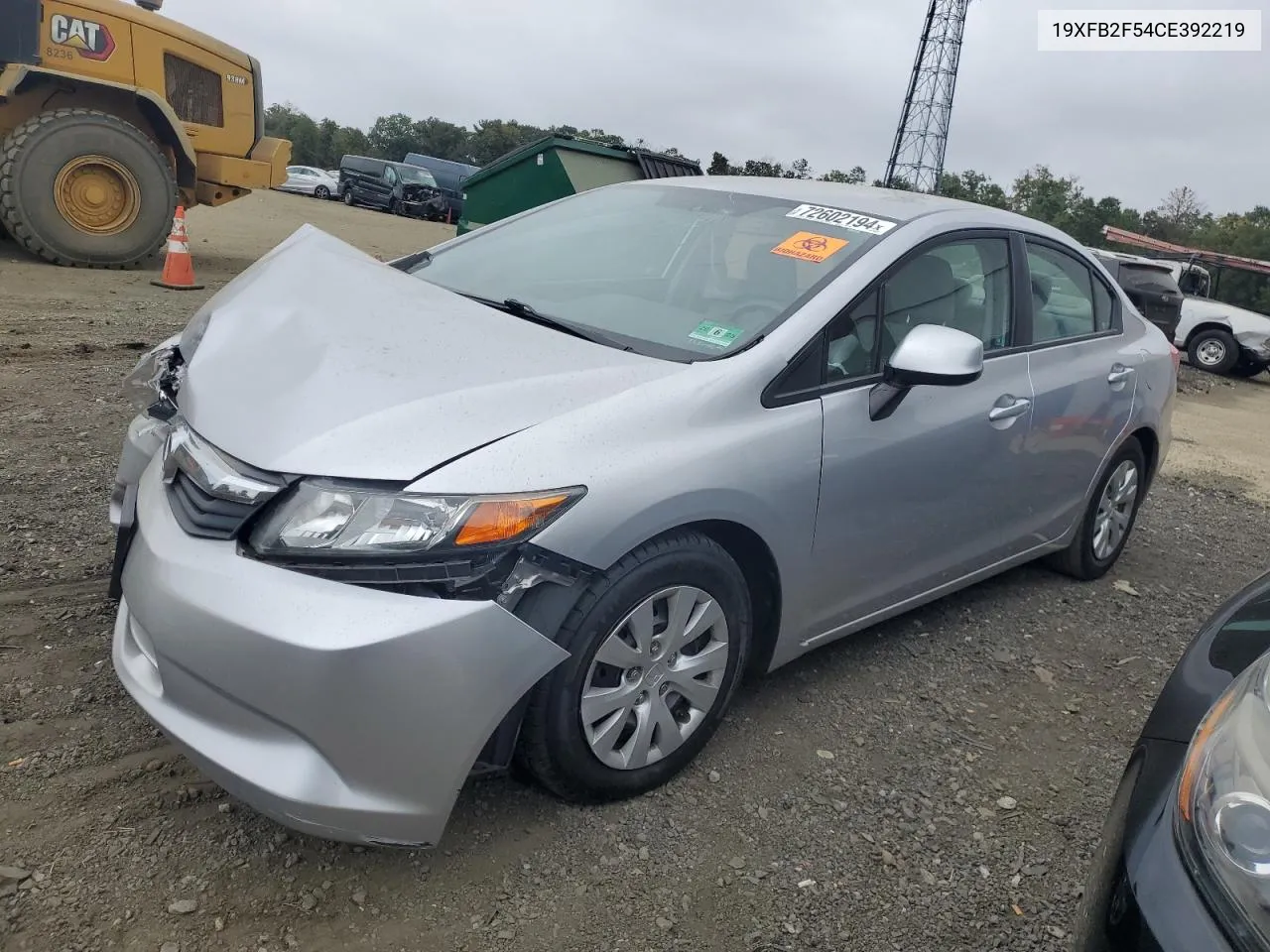 19XFB2F54CE392219 2012 Honda Civic Lx