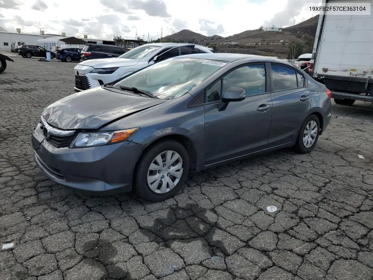 19XFB2F57CE363104 2012 Honda Civic Lx