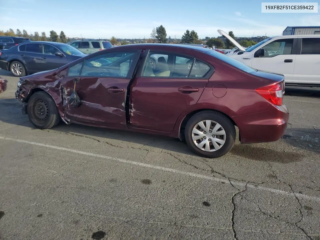 19XFB2F51CE359422 2012 Honda Civic Lx