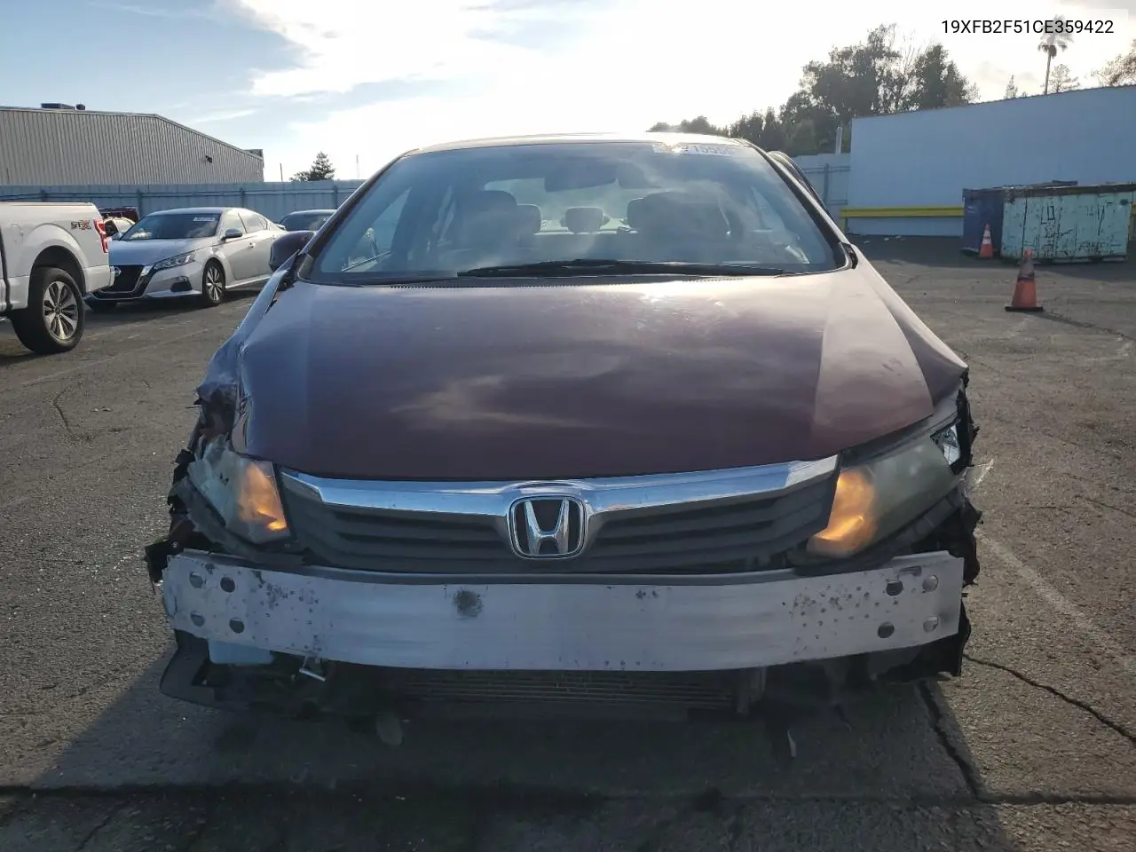 19XFB2F51CE359422 2012 Honda Civic Lx