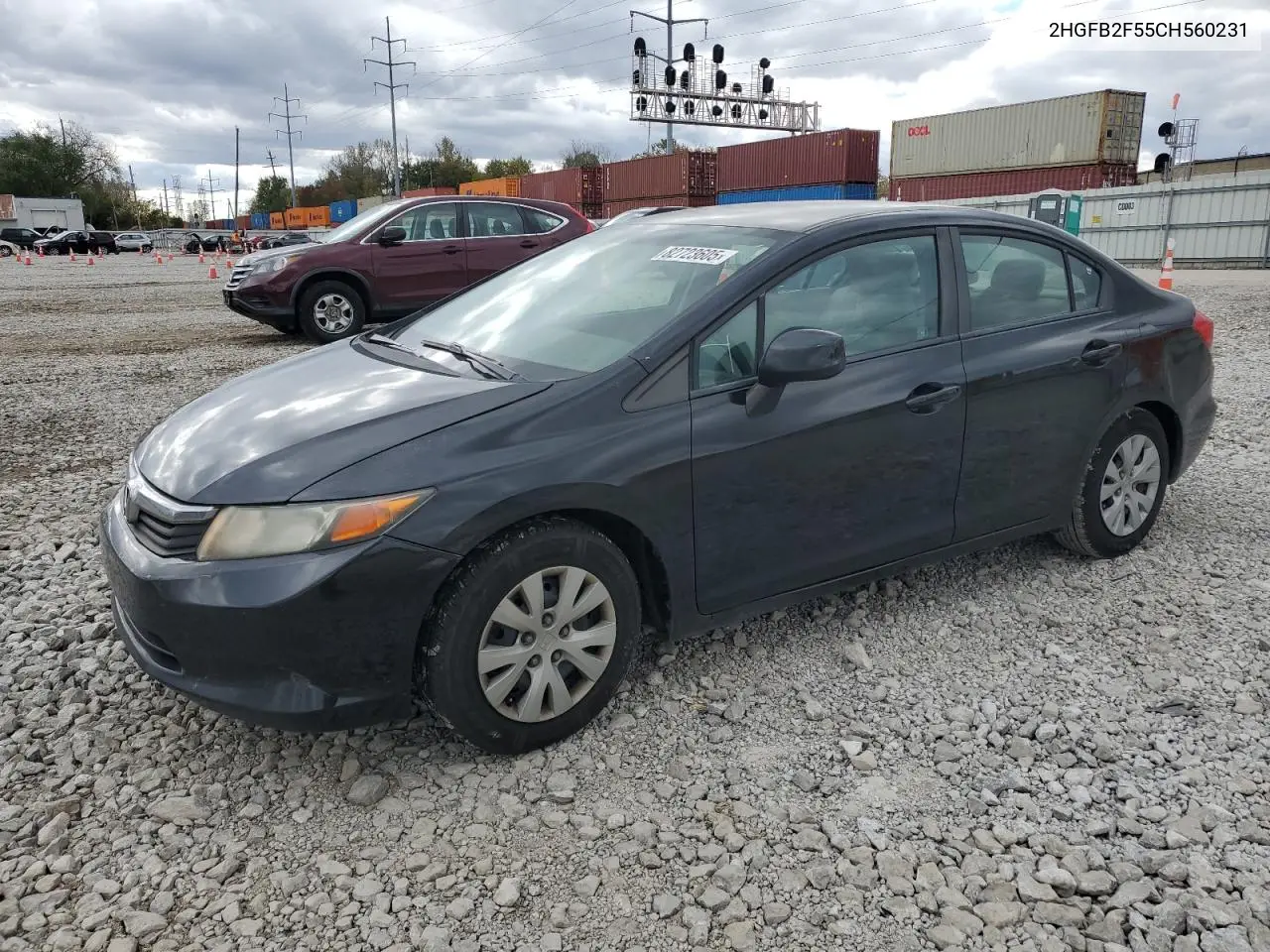 2HGFB2F55CH560231 2012 Honda Civic Lx