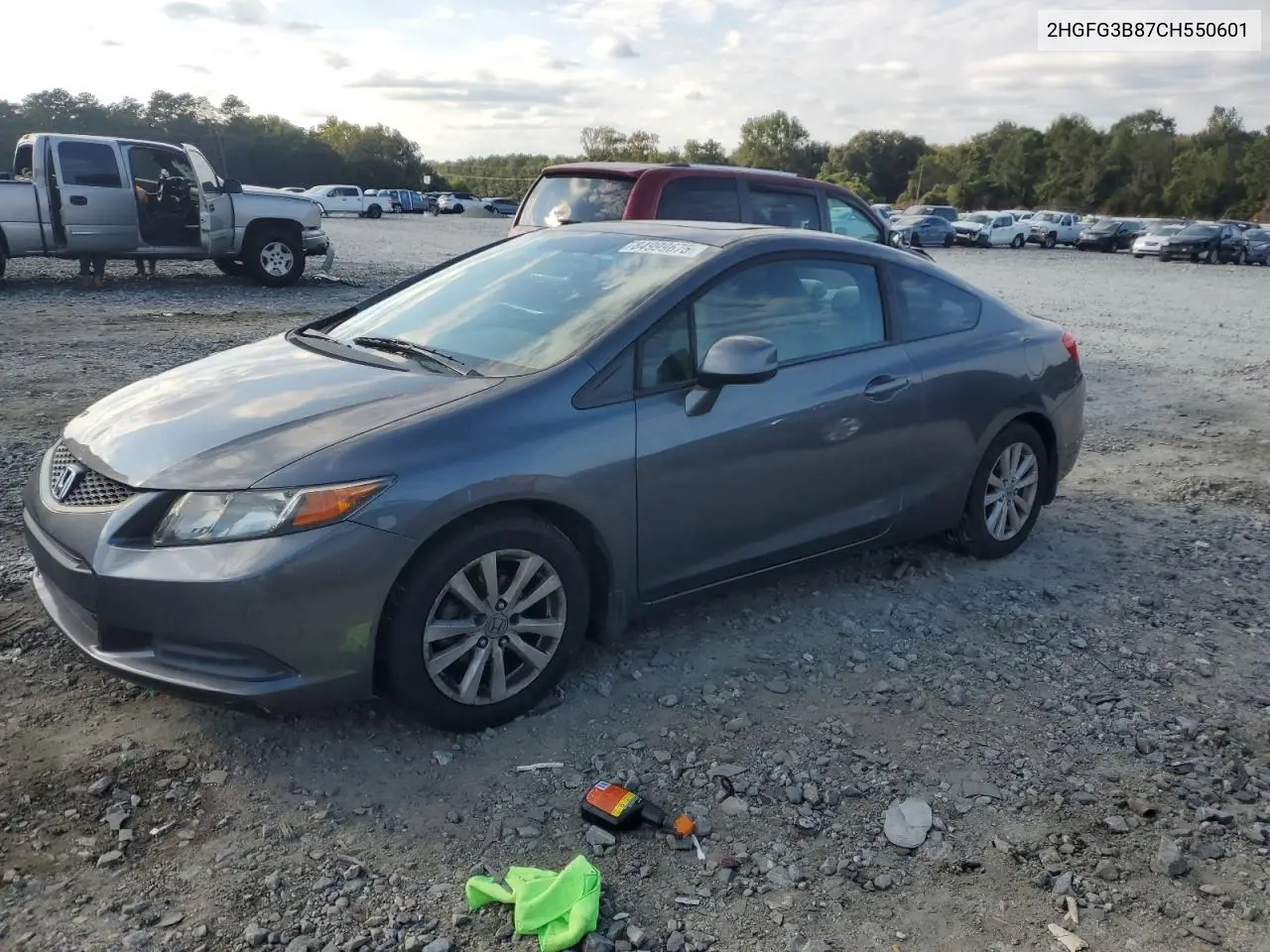 2HGFG3B87CH550601 2012 Honda Civic Ex