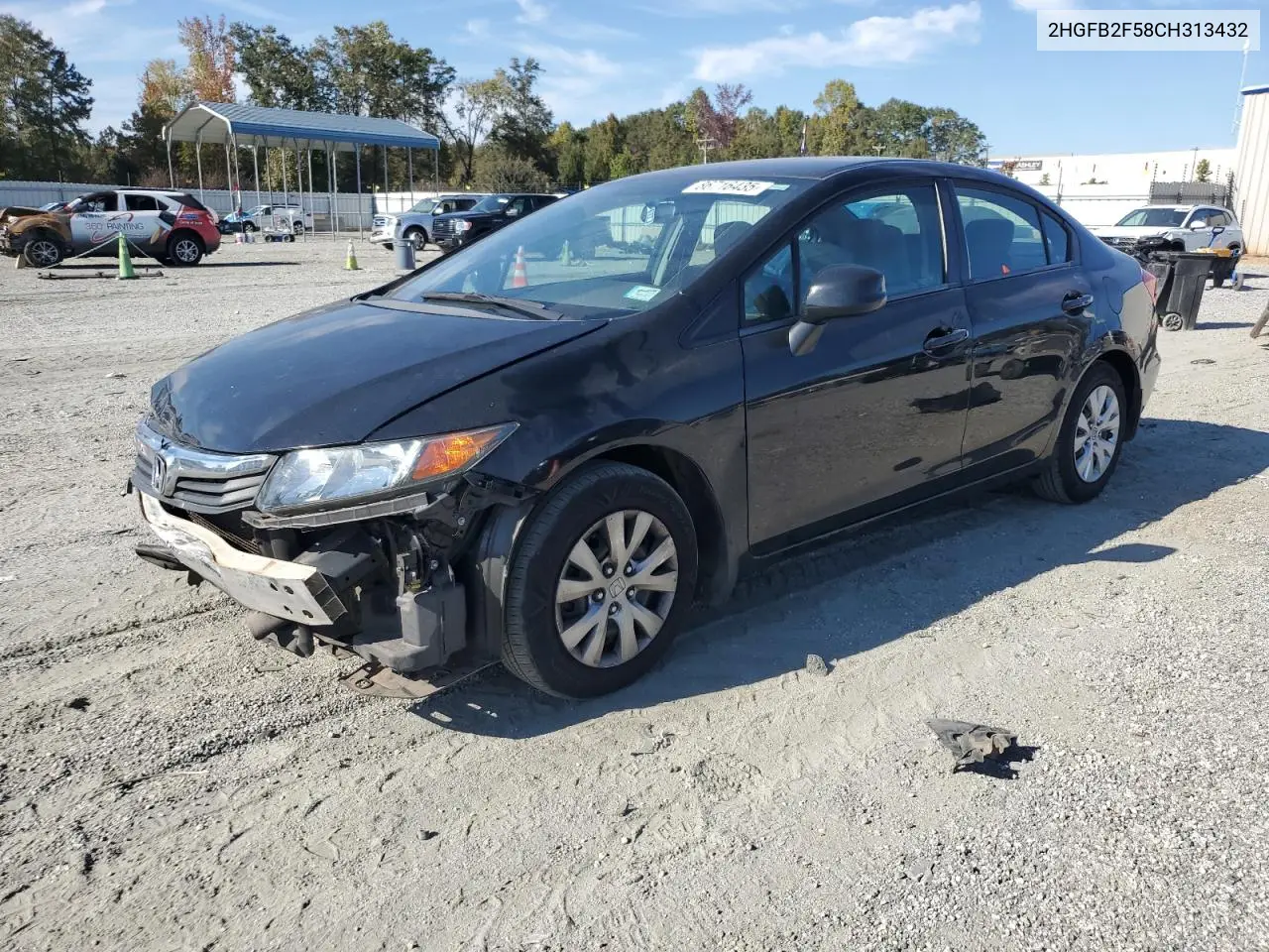 2HGFB2F58CH313432 2012 Honda Civic Lx