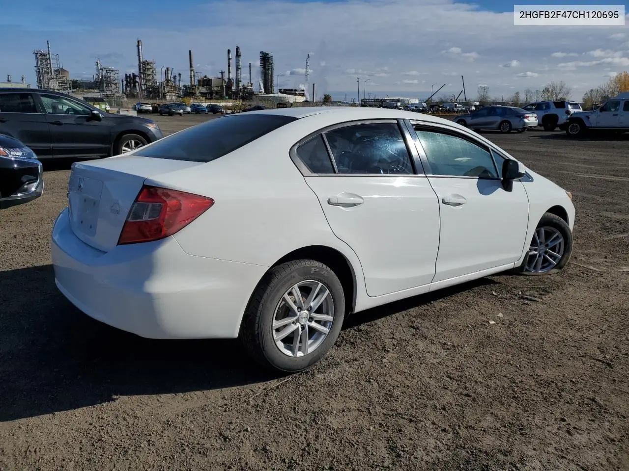 2HGFB2F47CH120695 2012 Honda Civic Lx
