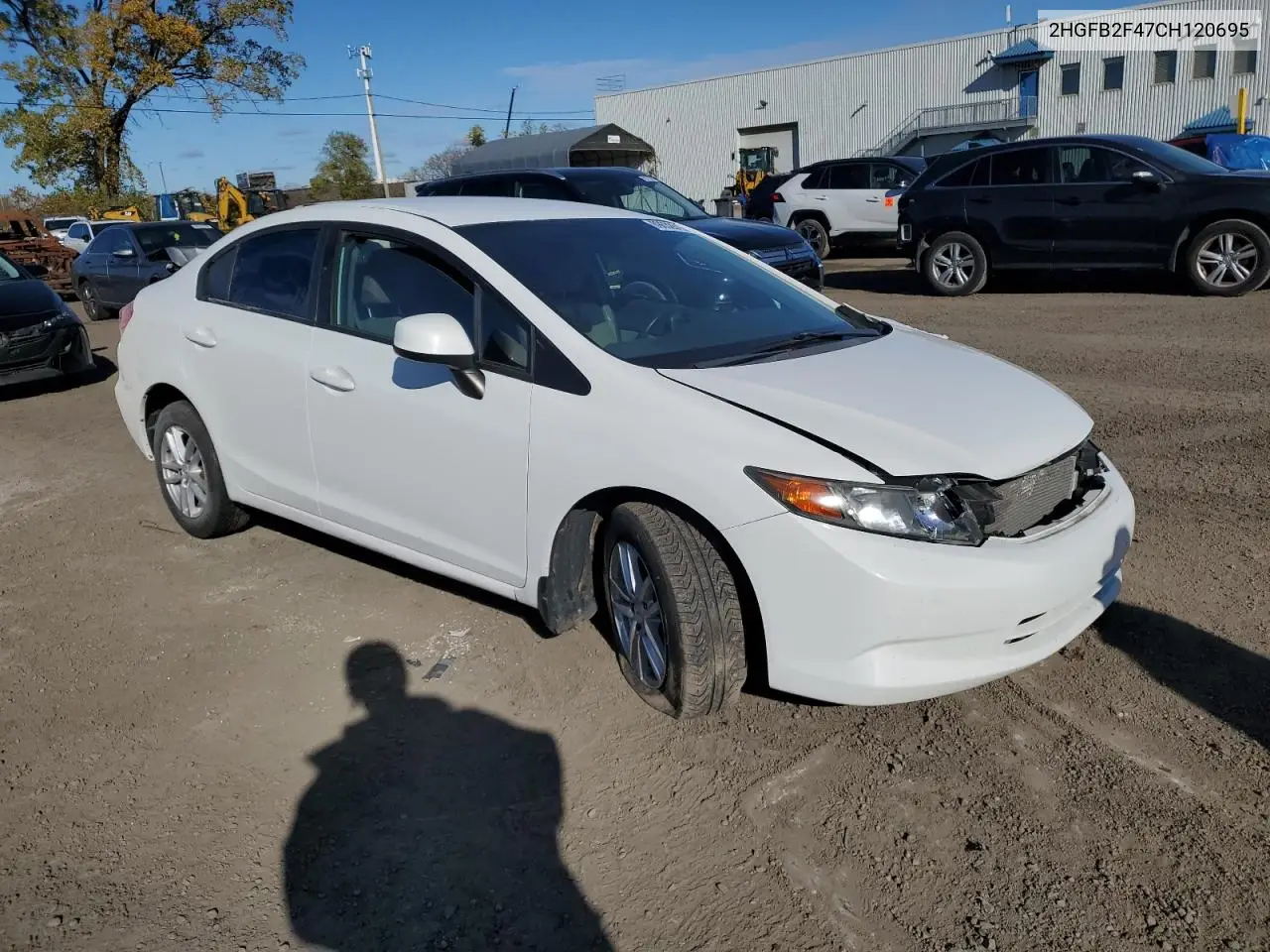 2HGFB2F47CH120695 2012 Honda Civic Lx