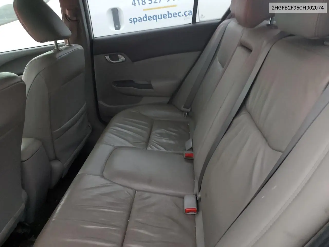 2HGFB2F95CH002074 2012 Honda Civic Exl