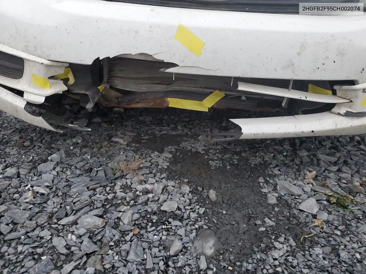 2HGFB2F95CH002074 2012 Honda Civic Exl