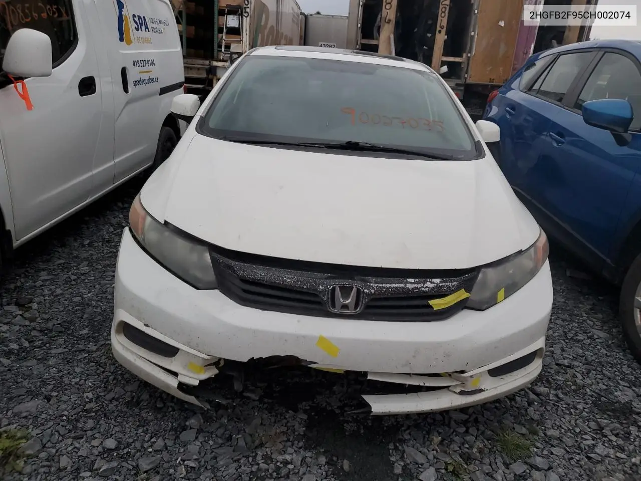 2HGFB2F95CH002074 2012 Honda Civic Exl