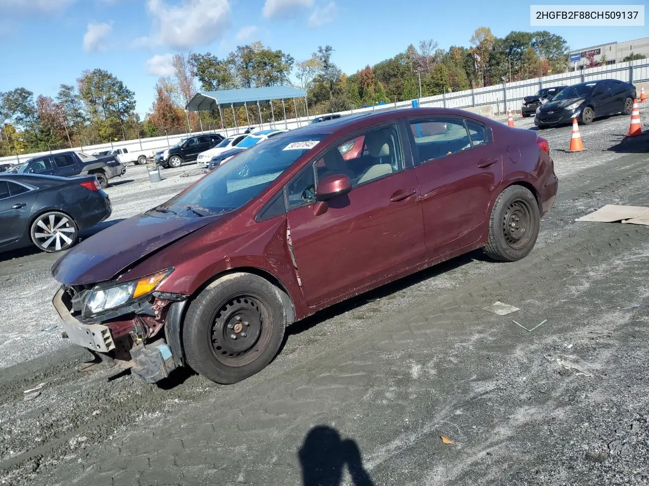 2HGFB2F88CH509137 2012 Honda Civic Ex
