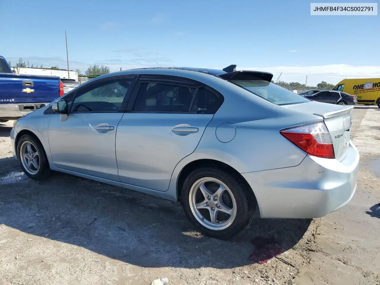 JHMFB4F34CS002791 2012 Honda Civic Hybrid L