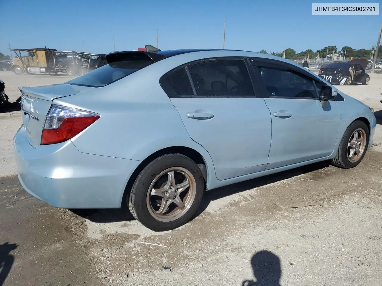JHMFB4F34CS002791 2012 Honda Civic Hybrid L