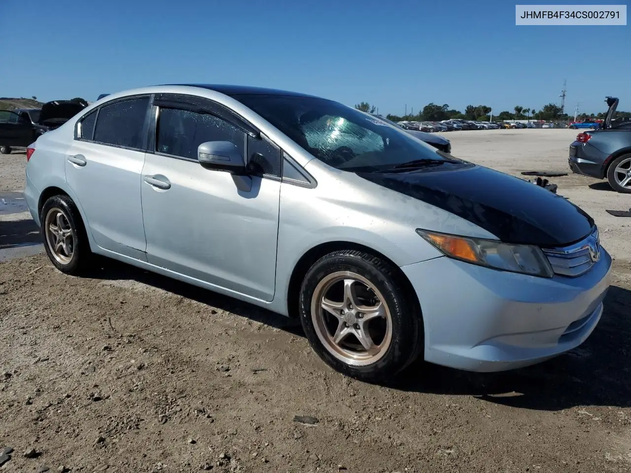 JHMFB4F34CS002791 2012 Honda Civic Hybrid L