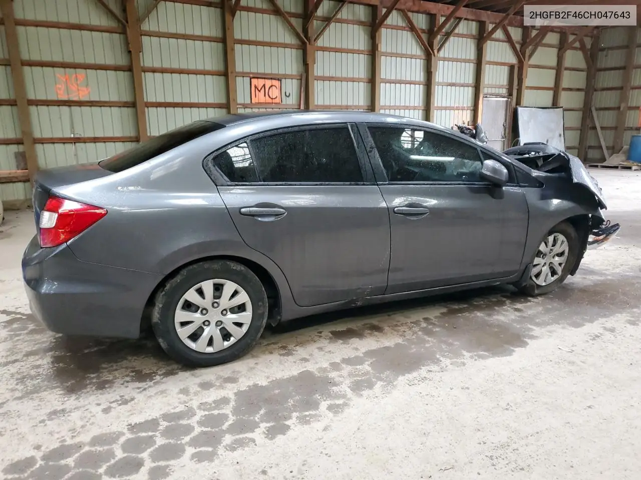 2HGFB2F46CH047643 2012 Honda Civic Lx