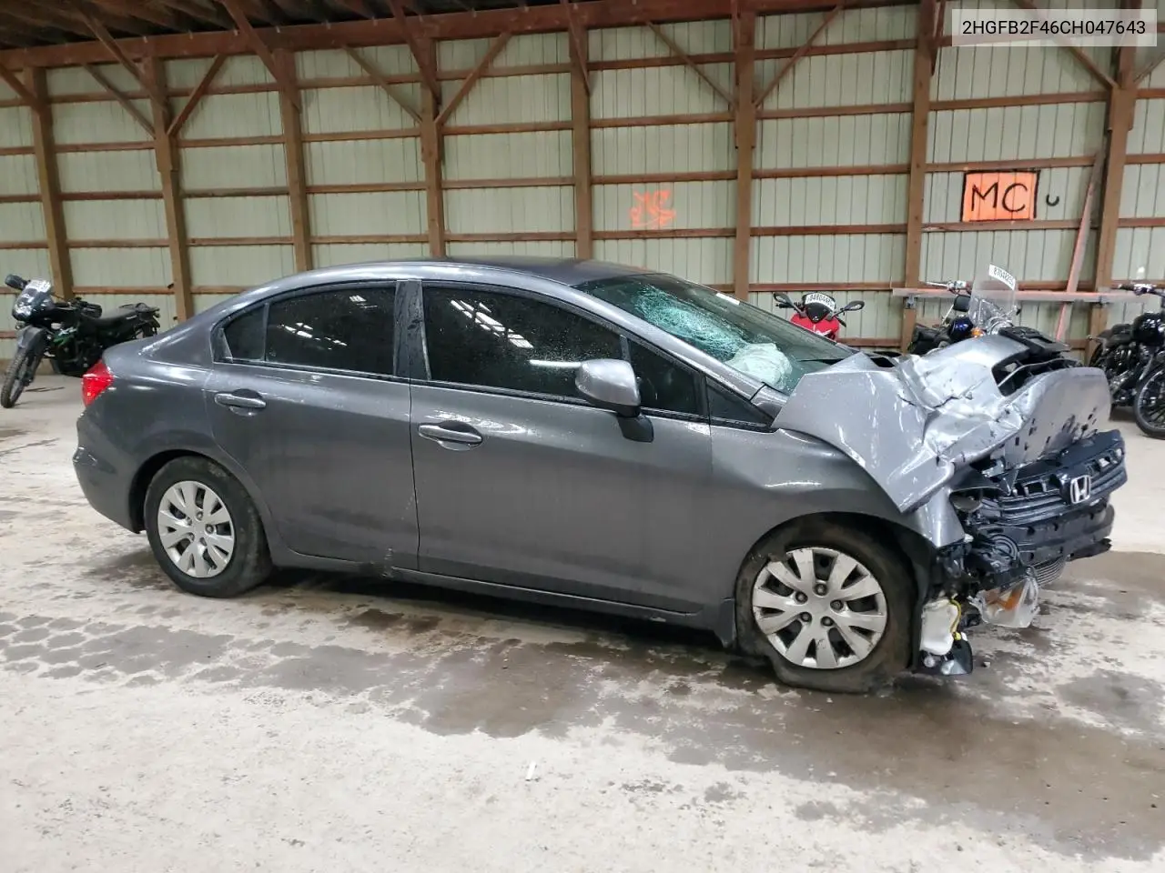 2HGFB2F46CH047643 2012 Honda Civic Lx