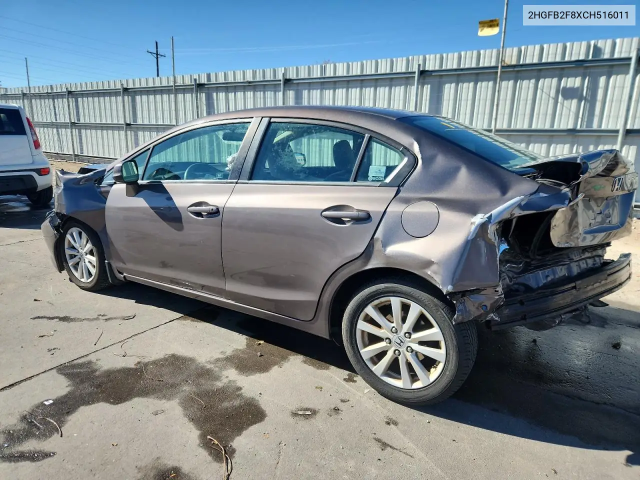 2HGFB2F8XCH516011 2012 Honda Civic Ex