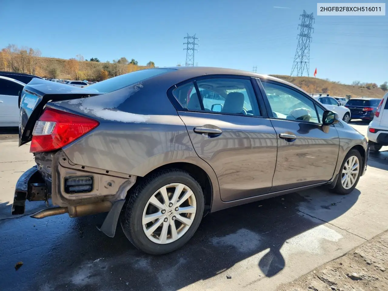 2HGFB2F8XCH516011 2012 Honda Civic Ex