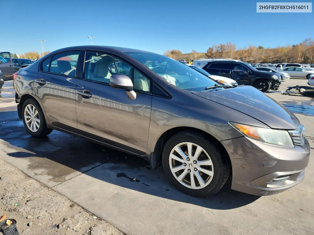 2HGFB2F8XCH516011 2012 Honda Civic Ex