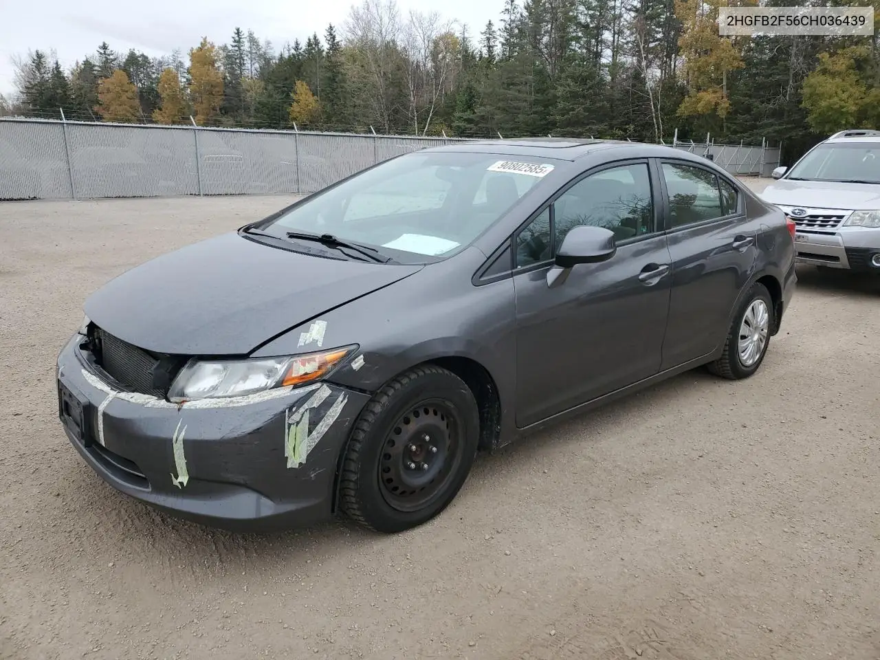2HGFB2F56CH036439 2012 Honda Civic Lx