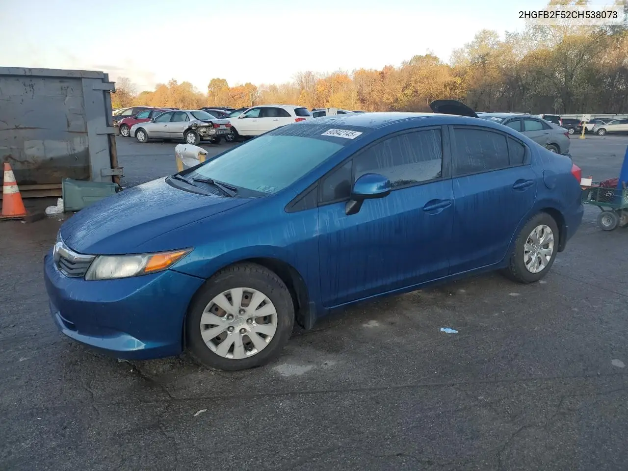 2HGFB2F52CH538073 2012 Honda Civic Lx