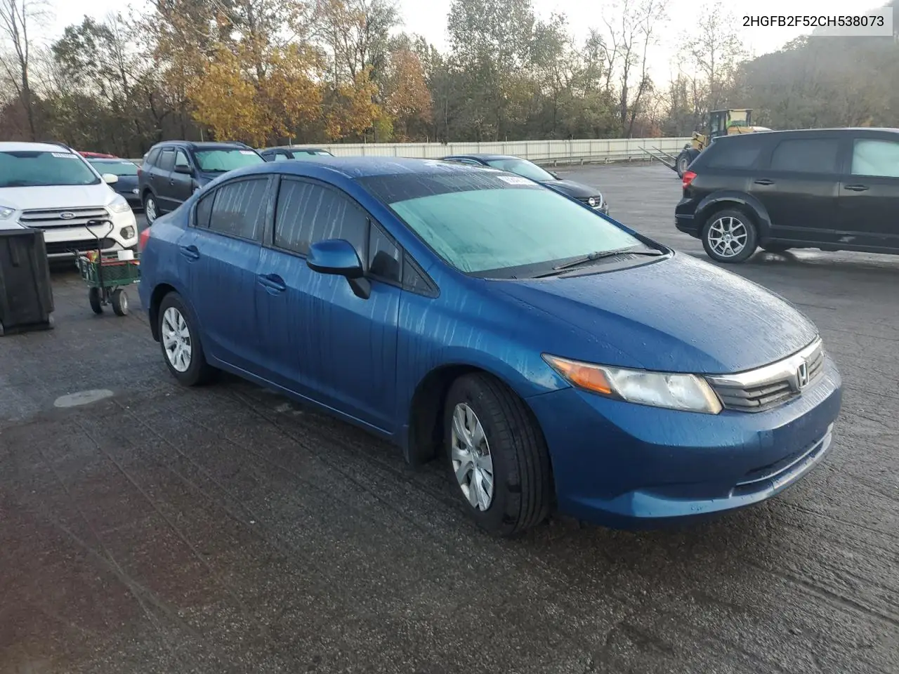 2HGFB2F52CH538073 2012 Honda Civic Lx