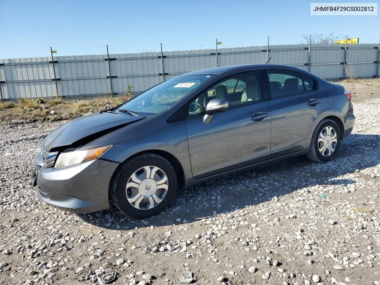 JHMFB4F29CS002812 2012 Honda Civic Hybrid