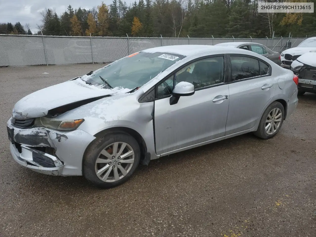 2HGFB2F99CH113615 2012 Honda Civic Exl