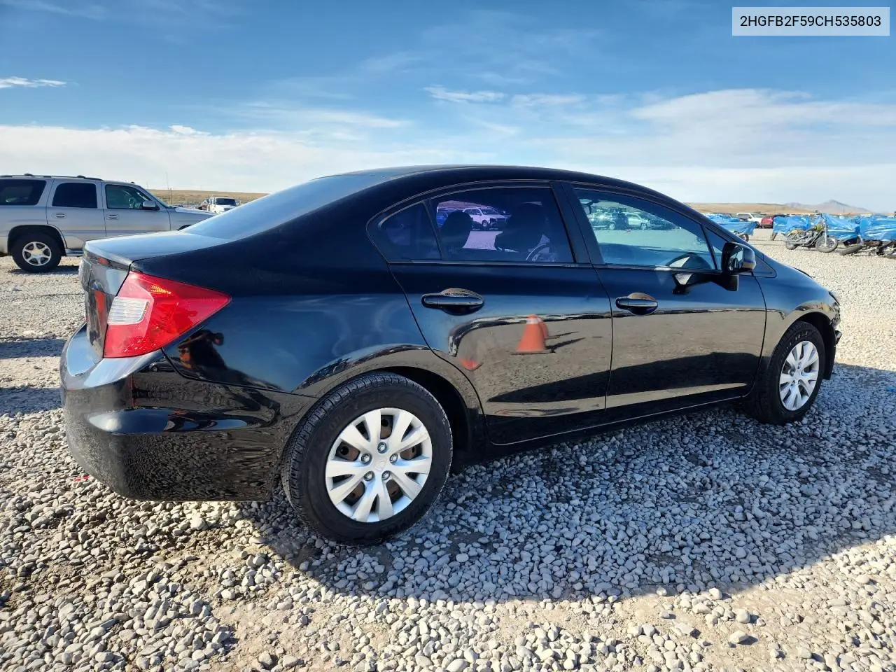 2HGFB2F59CH535803 2012 Honda Civic Lx