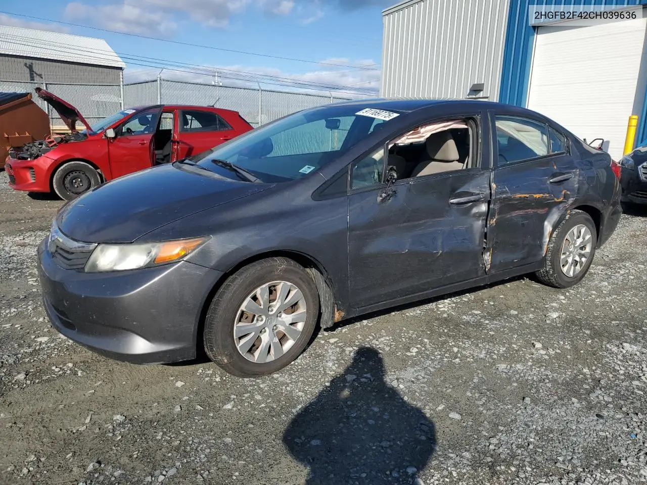 2HGFB2F42CH039636 2012 Honda Civic Lx