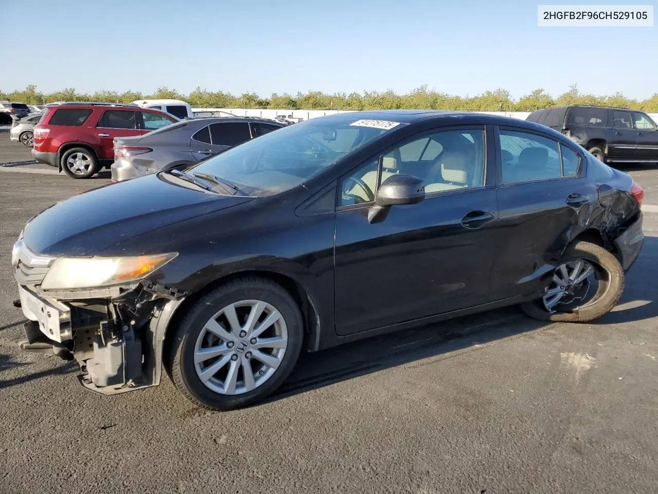 2HGFB2F96CH529105 2012 Honda Civic Exl