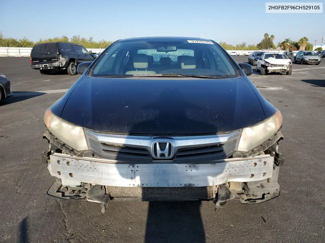 2HGFB2F96CH529105 2012 Honda Civic Exl